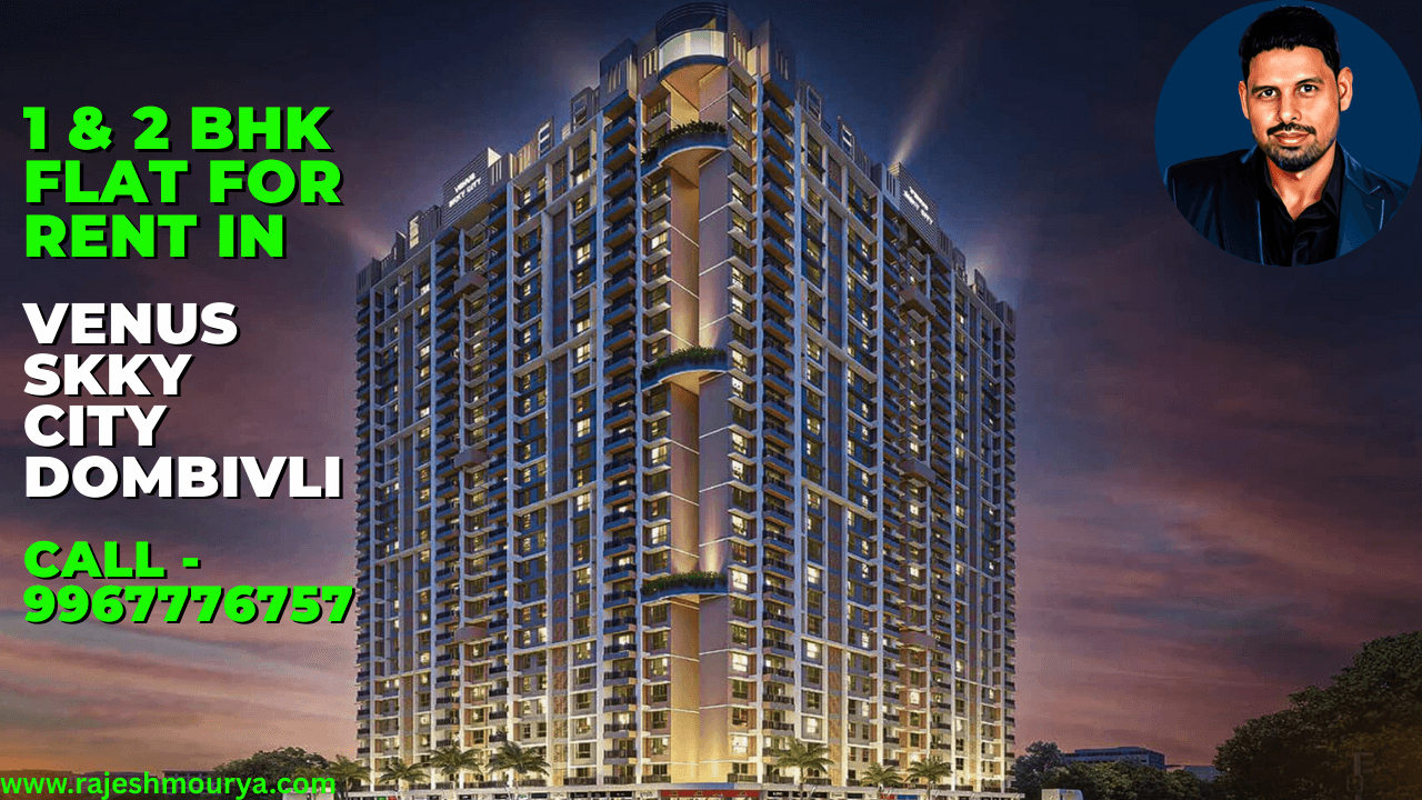 Exterior view of a residential tower in Venus Skky City, showing a modern facade and balconies.