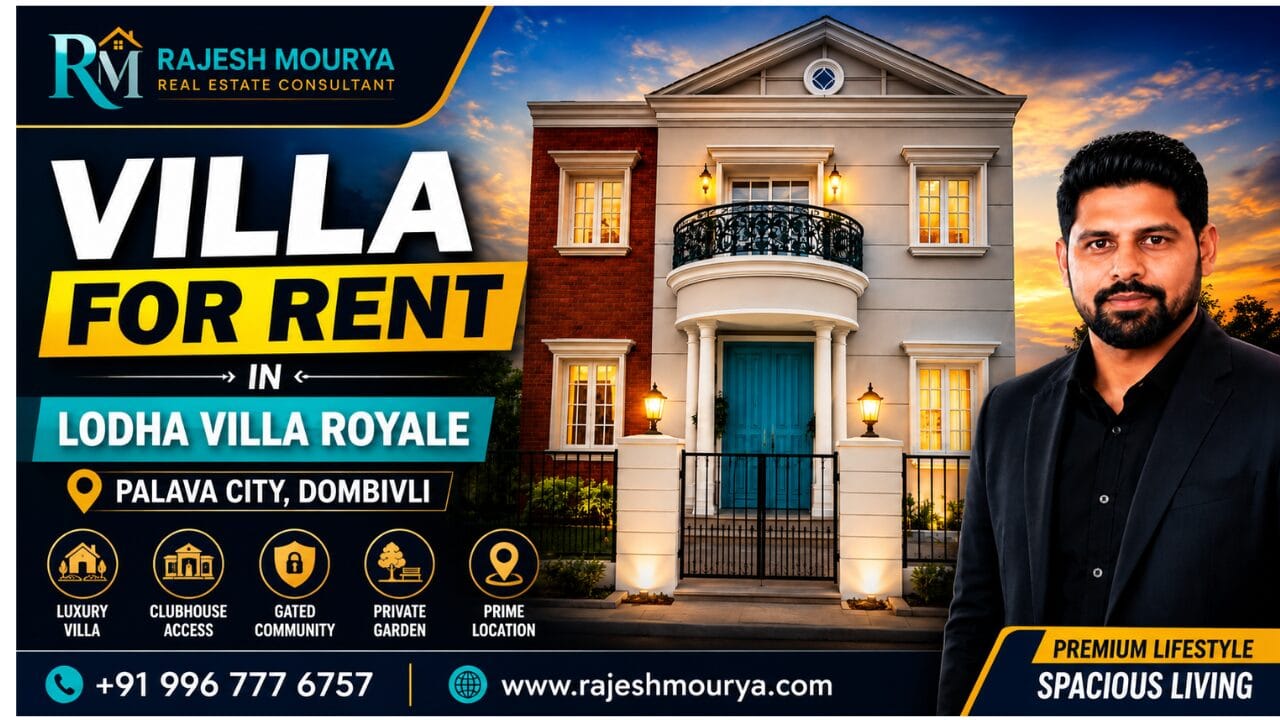 Villa For Rent In Lodha Villa Royale PALAVA
