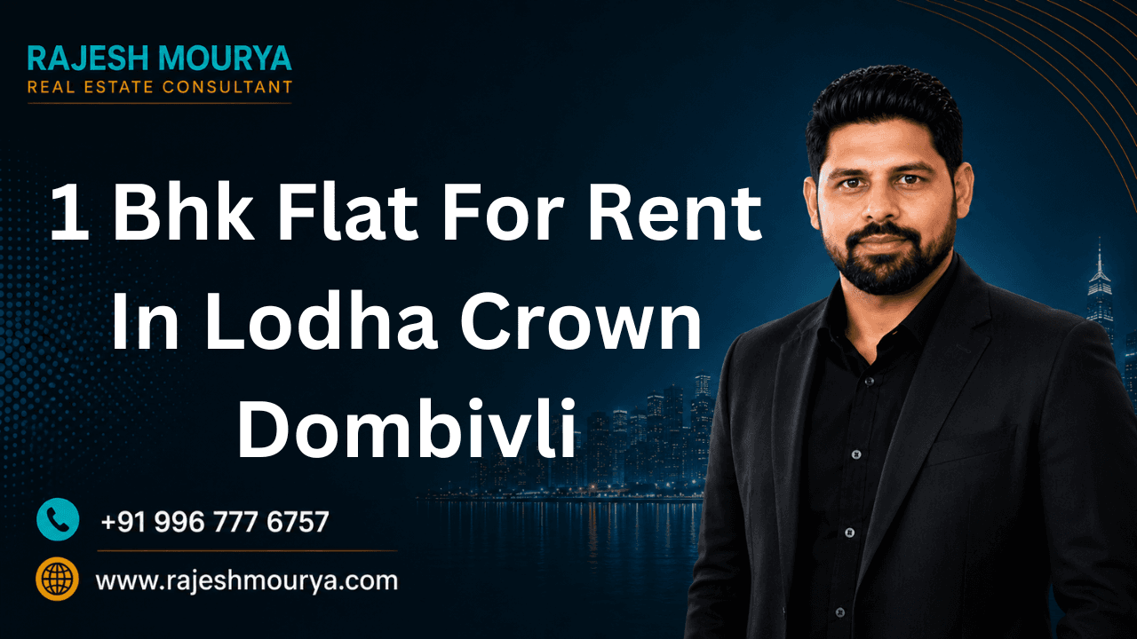 1 Bhk Flat For Rent In Lodha Crown Dombivli