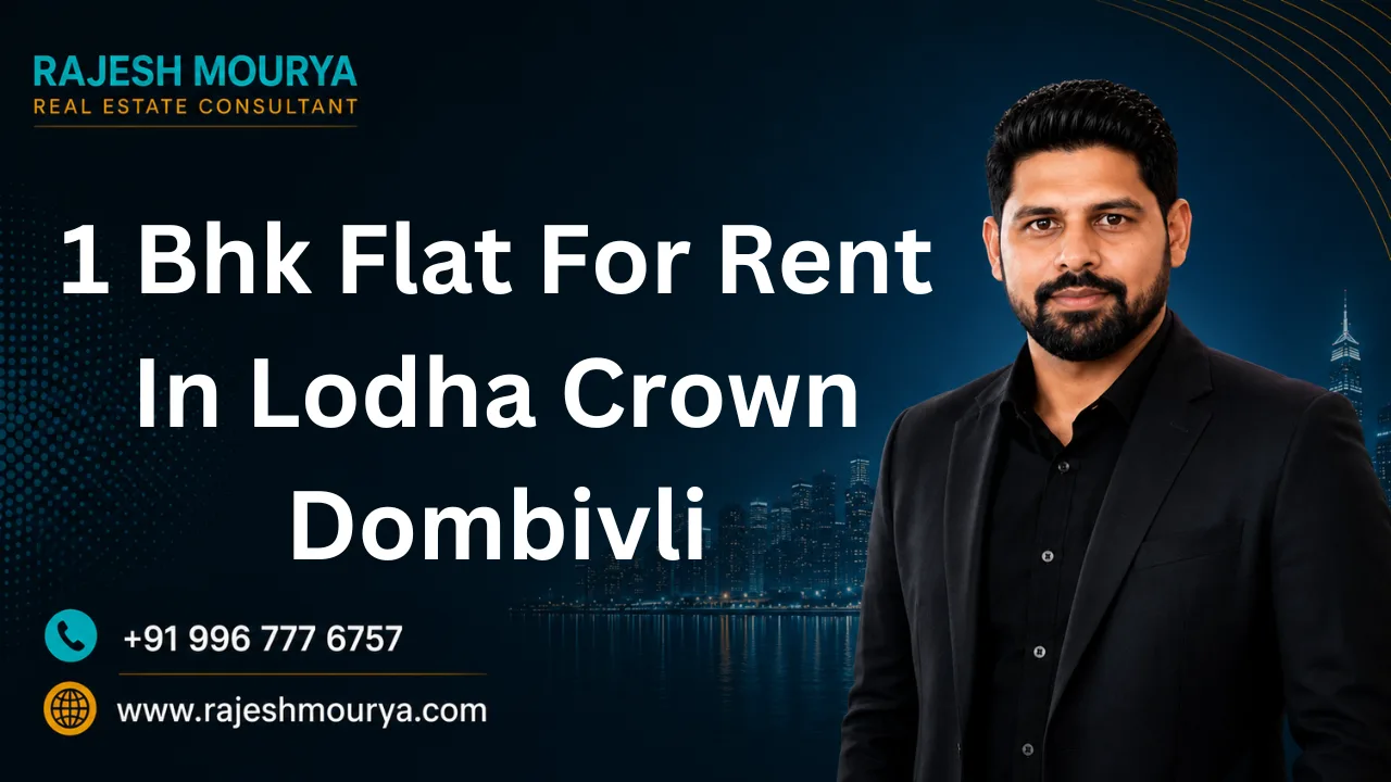 1 Bhk Flat For Rent In Lodha Crown Dombivli