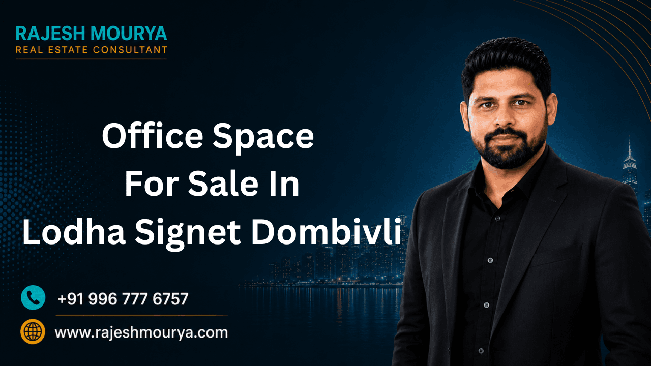 Resale office space for sale in Lodha Signet Dombivli East near Lodha Casa Premier and Lodha Opulis