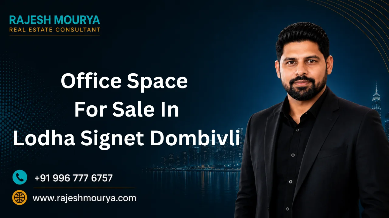 Resale office space for sale in Lodha Signet Dombivli East near Lodha Casa Premier and Lodha Opulis