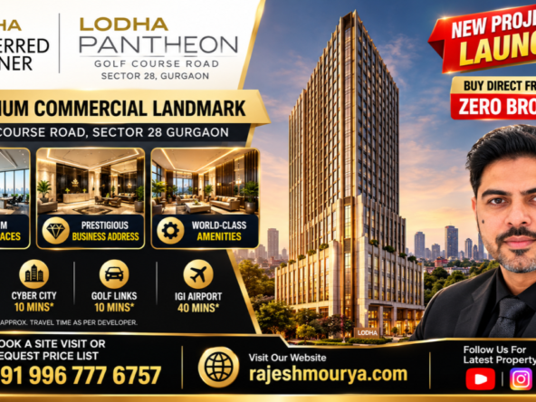 Lodha Pantheon Golf Course Road Gurgoan Sector 28 office space for sale